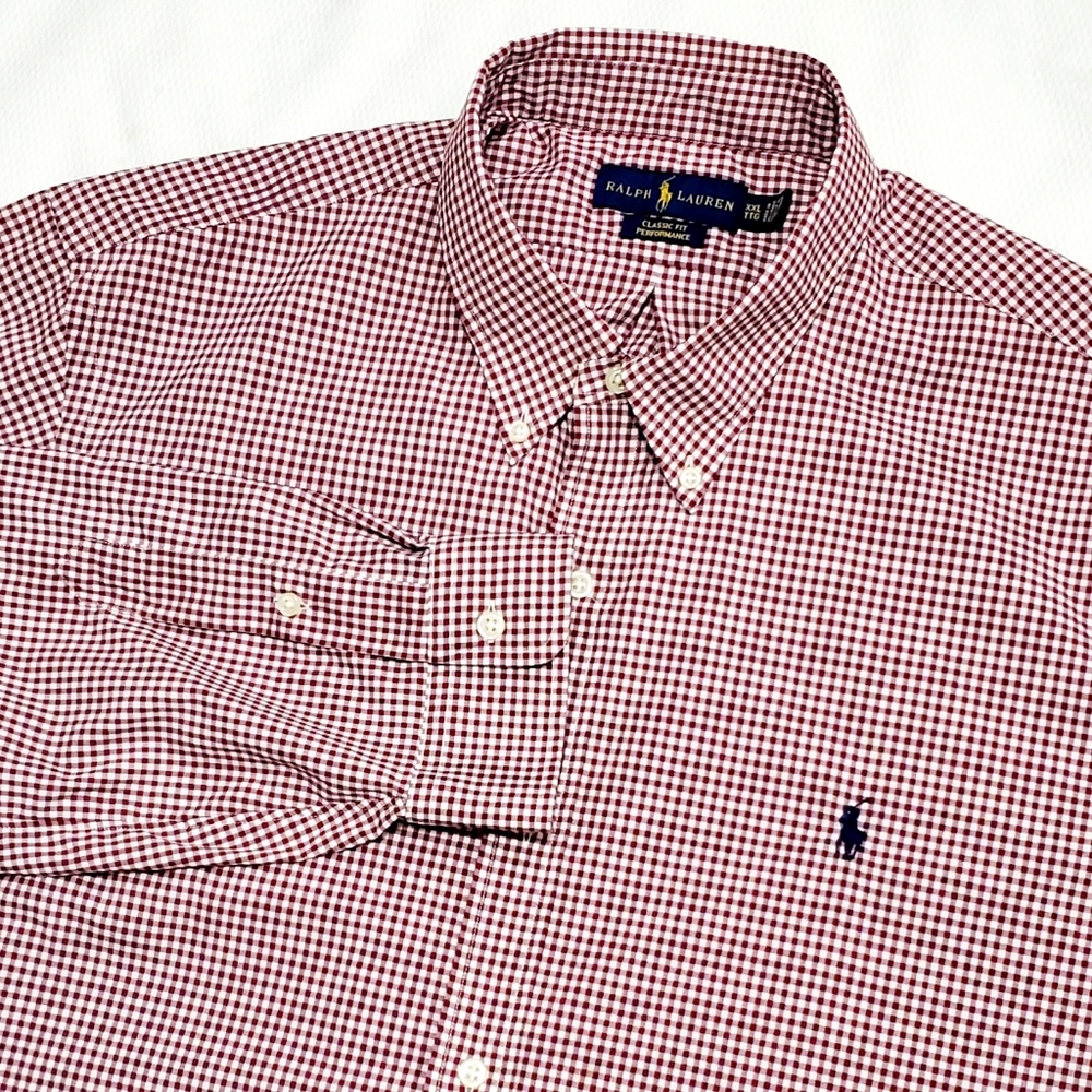 Ralph Lauren Performance Classic Fit Long Sleeve Button Down Shirt XXL